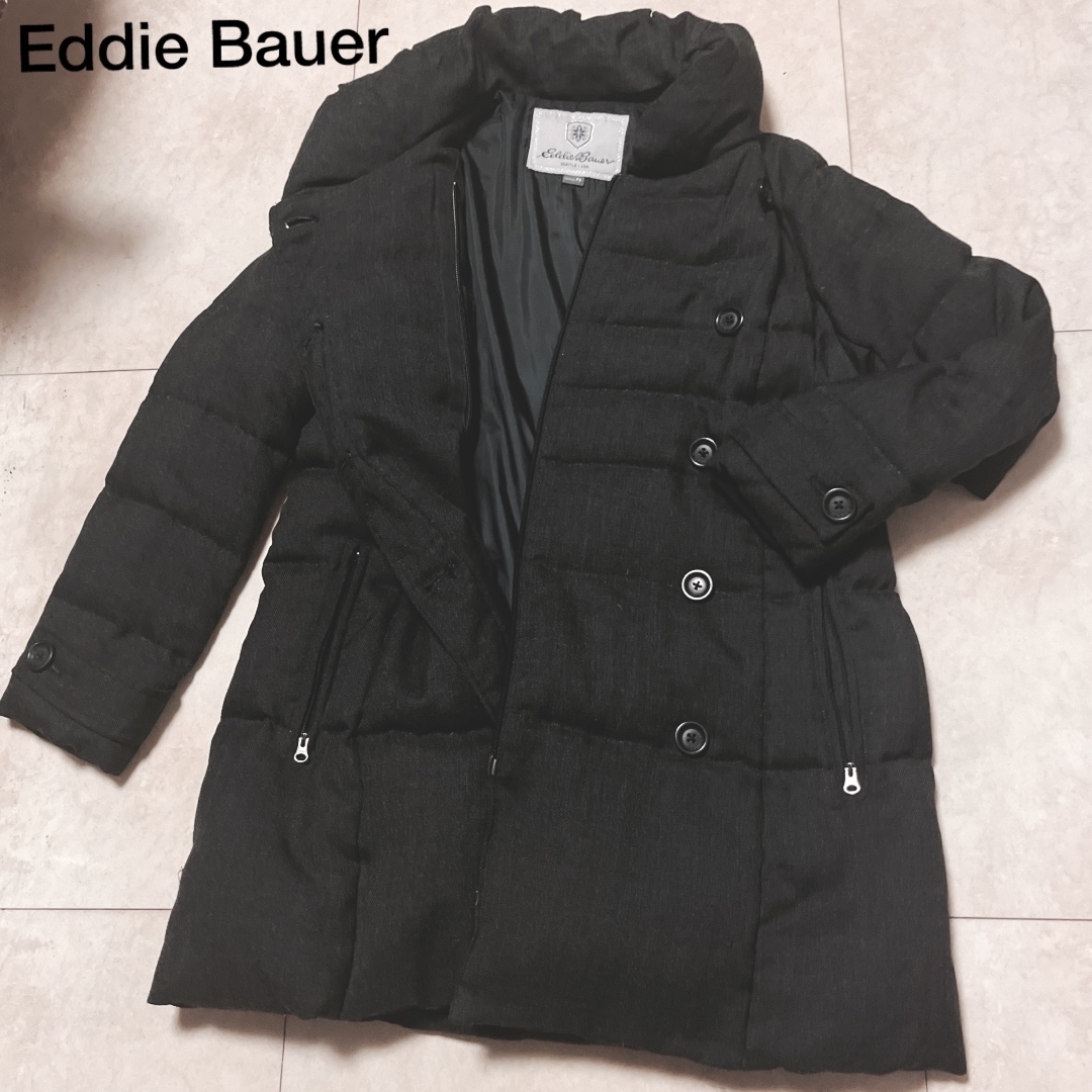 Eddie Bauer(エディーバウアー)のエディーバウアー ロングダウンジャケット ブラック レディースのジャケット/アウター(ダウンジャケット)の商品写真