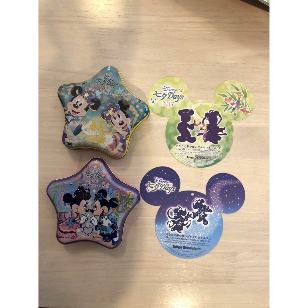 Disney(ディズニー)のディズニー　七夕　キャンディ缶　短冊おまけ付き エンタメ/ホビーのおもちゃ/ぬいぐるみ(キャラクターグッズ)の商品写真