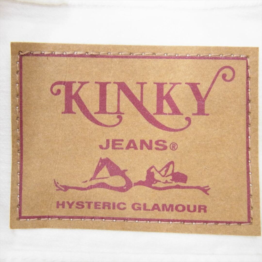 HYSTERIC GLAMOUR(ヒステリックグラマー)のHYSTERIC GLAMOUR ヒステリックグラマー 02223AB15 KINKY JEANS ホワイト デニム ジャケット ホワイト系 S【中古】 メンズのジャケット/アウター(Gジャン/デニムジャケット)の商品写真