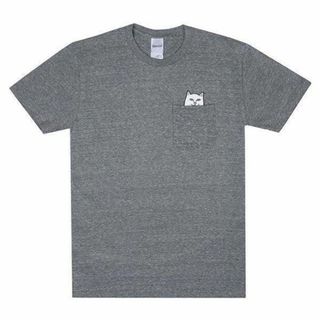 リップンディップ(RIPNDIP)のRIPNDIP Lord Nermal Pocket T Grey XL 新品(Tシャツ/カットソー(半袖/袖なし))