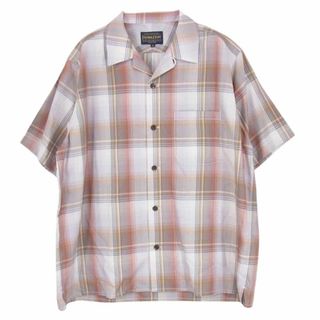 ペンドルトン(PENDLETON)のPENDLETON ペンドルトン 1275-4205 チェック 再生繊維 セルロース ショートスリーブ 半袖 シャツ ブラウン系 M【中古】(シャツ)