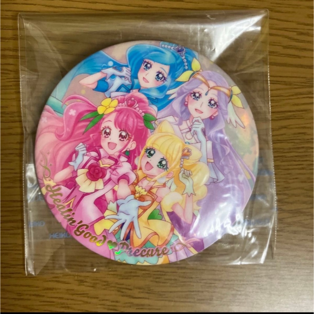 プリキュアオールスターズBIG缶バッジ　ヒーリングっどプリキュア エンタメ/ホビーのアニメグッズ(バッジ/ピンバッジ)の商品写真