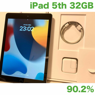 アップル(Apple)のiPad 第5世代 WiFi 32GB スペースグレイ90.2%(タブレット)