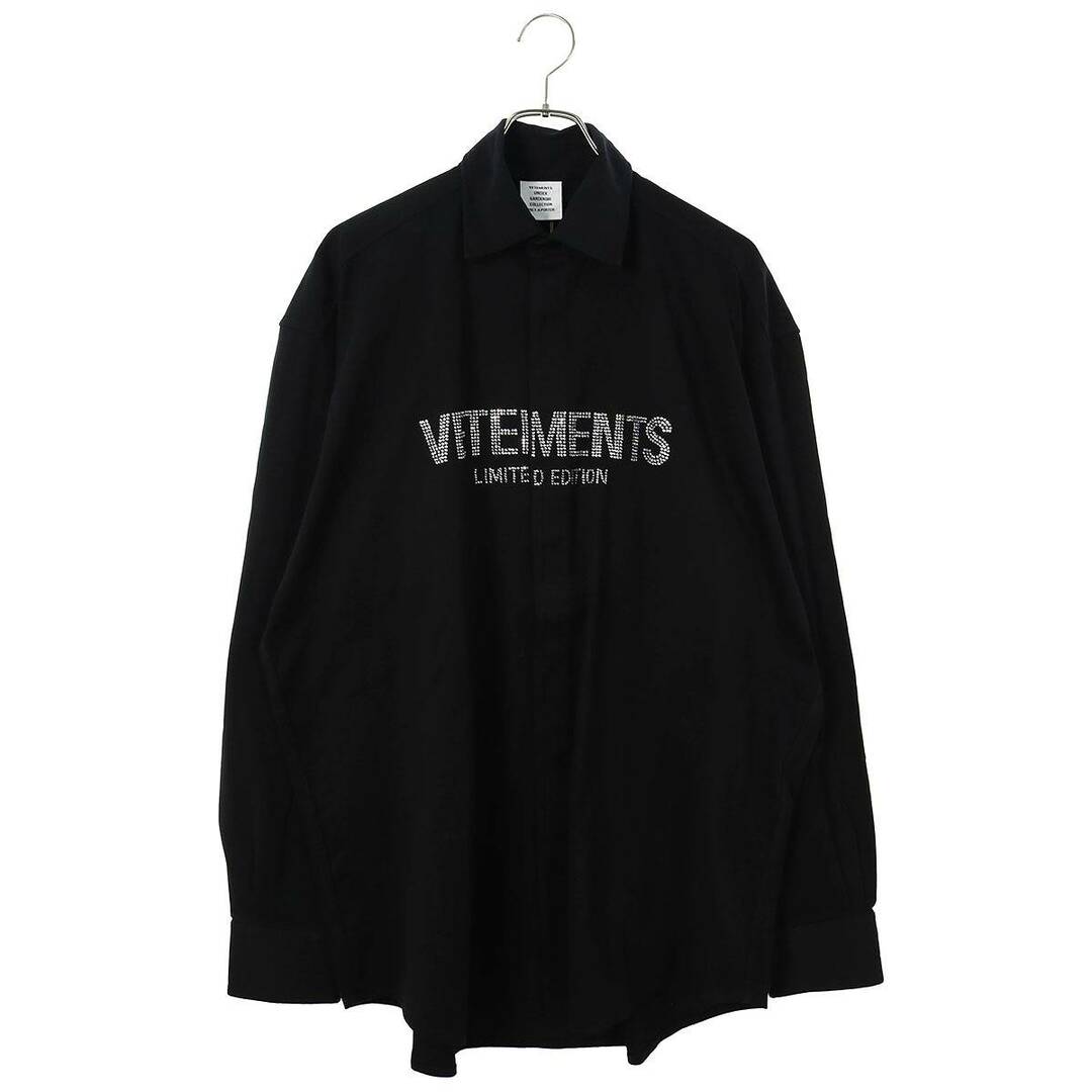 VETEMENTS(ヴェトモン)のヴェトモン  23AW  UE54JS180B クリスタルロゴ長袖シャツ メンズ XS メンズのトップス(シャツ)の商品写真