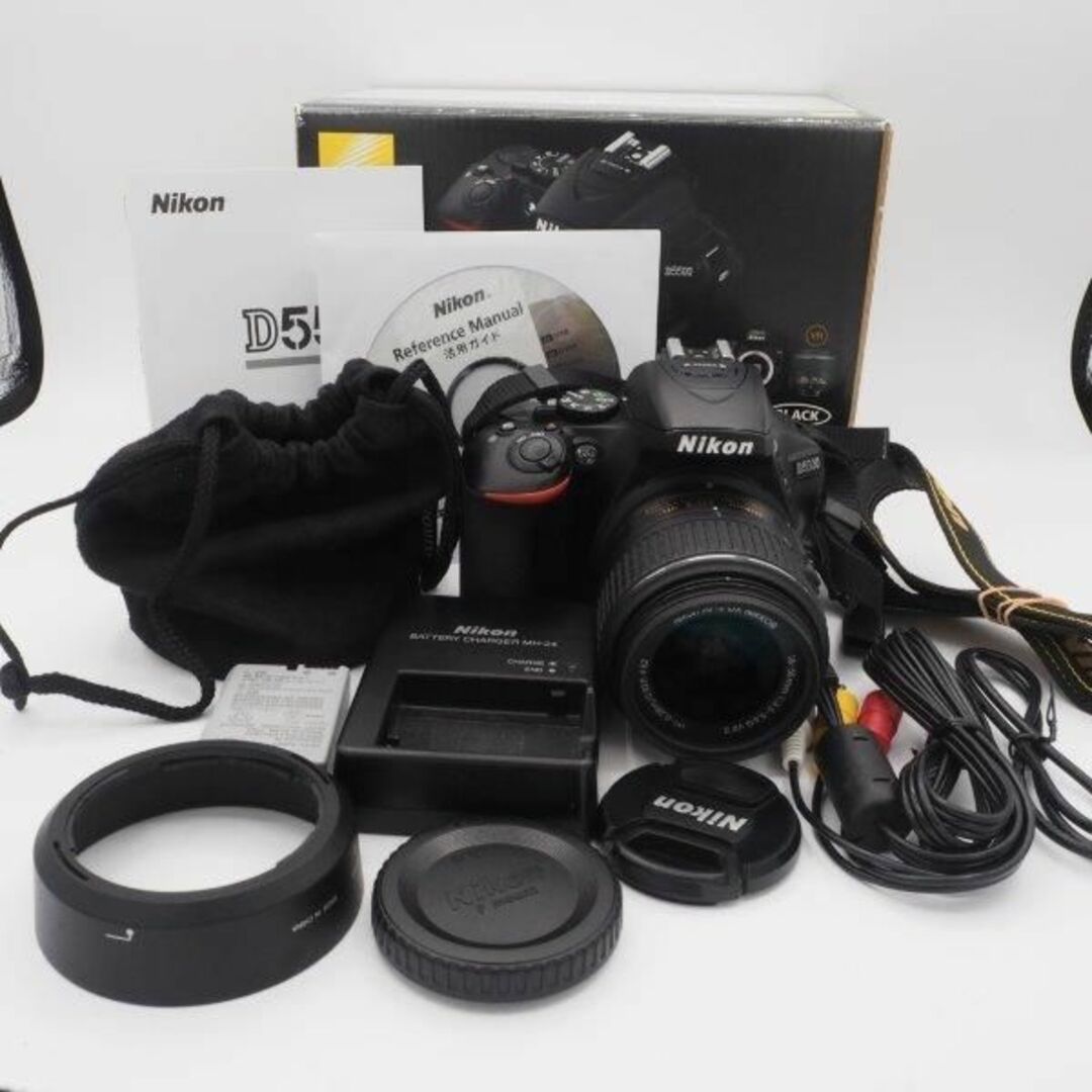 ほぼ新品シャッター回数わずか4587回■ほぼ新品■ NikonD5500 レンズキット