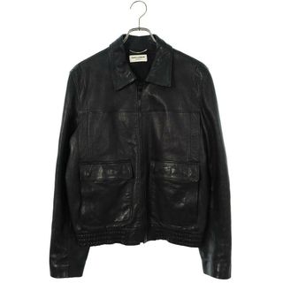 サンローラン(Saint Laurent)のサンローランパリ  397467 Y5KP1 リブレザージャケット メンズ 54(レザージャケット)