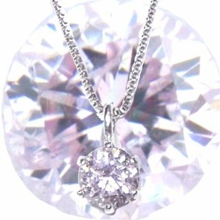 天然ピンクダイヤモンド ネックレス 0.15 パープリッシュピンク 鑑定ソーティ(ネックレス)