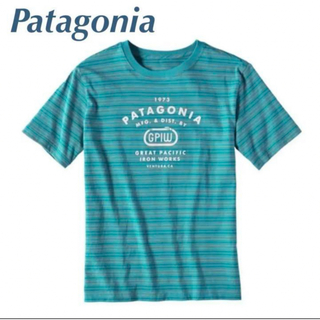 パタゴニア(patagonia)のパタゴニアBoys Striped GPIW Biner Tシャツ L122(Tシャツ(長袖/七分))