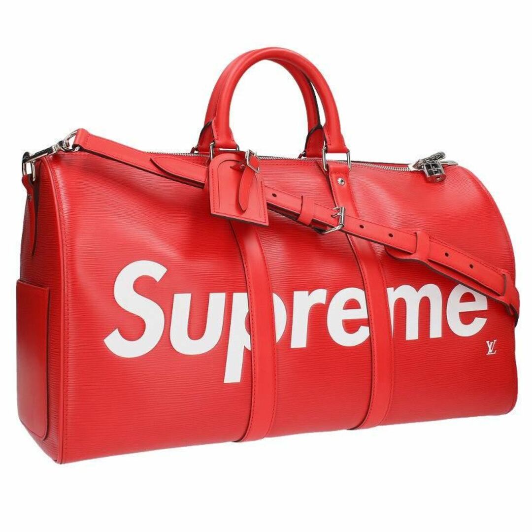 Supreme(シュプリーム)のシュプリーム ルイヴィトン  17AW  LV Keepal Bandouliere 45 エピレザーキーポルバンドリエールボストンバッグ メンズ 45 メンズのバッグ(ボストンバッグ)の商品写真