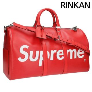 シュプリーム(Supreme)のシュプリーム ルイヴィトン  17AW  LV Keepal Bandouliere 45 エピレザーキーポルバンドリエールボストンバッグ メンズ 45(ボストンバッグ)