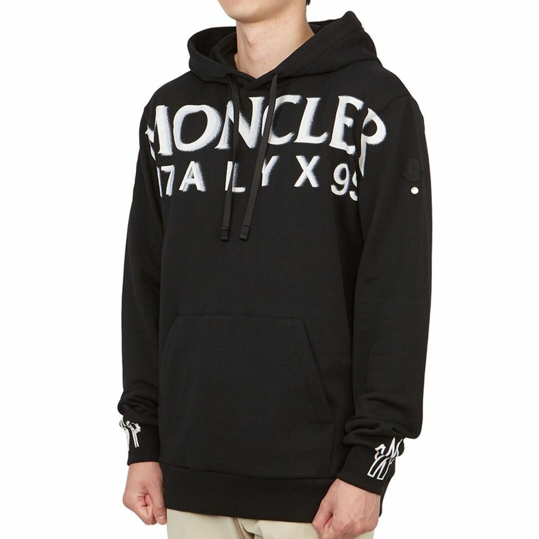 MONCLER(モンクレール)の送料無料 60 MONCLER GENIUS モンクレール ジーニアス 1017 ALYX 9SM 8G00001 M2781 ブラック パーカー スウェット ロゴ size XL メンズのトップス(パーカー)の商品写真