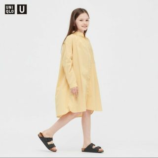 ユニクロ(UNIQLO)のUNIQLOストライプシャツワンピース(ワンピース)