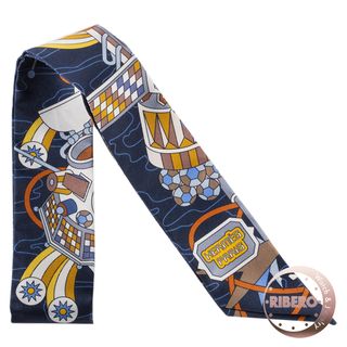 エルメス(Hermes)のHERMES エルメス Hermes Scarf Odyssey エルメス スカーフ オデッセイ 063707S 06 ツイリー 2022/23 スカーフ ネイビー イエロー【中古】(バンダナ/スカーフ)