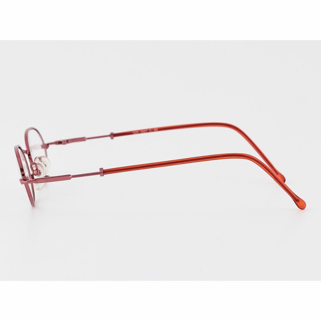 ワインレッド 赤 ピンク系 オーバル レディース 小さいサイズのメガネ 65 レディースのファッション小物(サングラス/メガネ)の商品写真