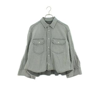 サカイ(sacai)のサカイ  23-06702 スリーブデザインデニム長袖シャツ レディース 2(シャツ/ブラウス(長袖/七分))