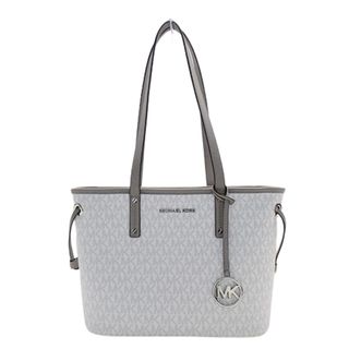 マイケルコース(Michael Kors)のマイケル・コース Michael Kors バッグ レディース ブランド トートバッグ ショルダーバッグ レザー グレー シルバー金具 ロゴ 肩掛け【中古】(トートバッグ)