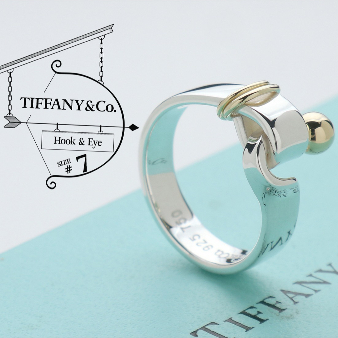 Tiffany & Co.(ティファニー)のティファニー 極美品 フック&アイ 925 750 コンビ リング 7号 レディースのアクセサリー(リング(指輪))の商品写真