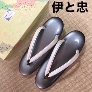 【伊と忠】草履  丹頂鼻緒  Ｌサイズ【未使用】(下駄/草履)