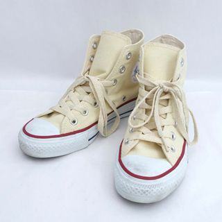 コンバース(CONVERSE)のCONVERSE / コンバース ◆ハイカットスニーカー/オールスター/ベージュ/22cm 1706 【レディース/ガールズ/LADY/女性/婦人】【靴/クツ/シューズ/SHOES】 レディースファッション【中古】 [0220478659](スニーカー)