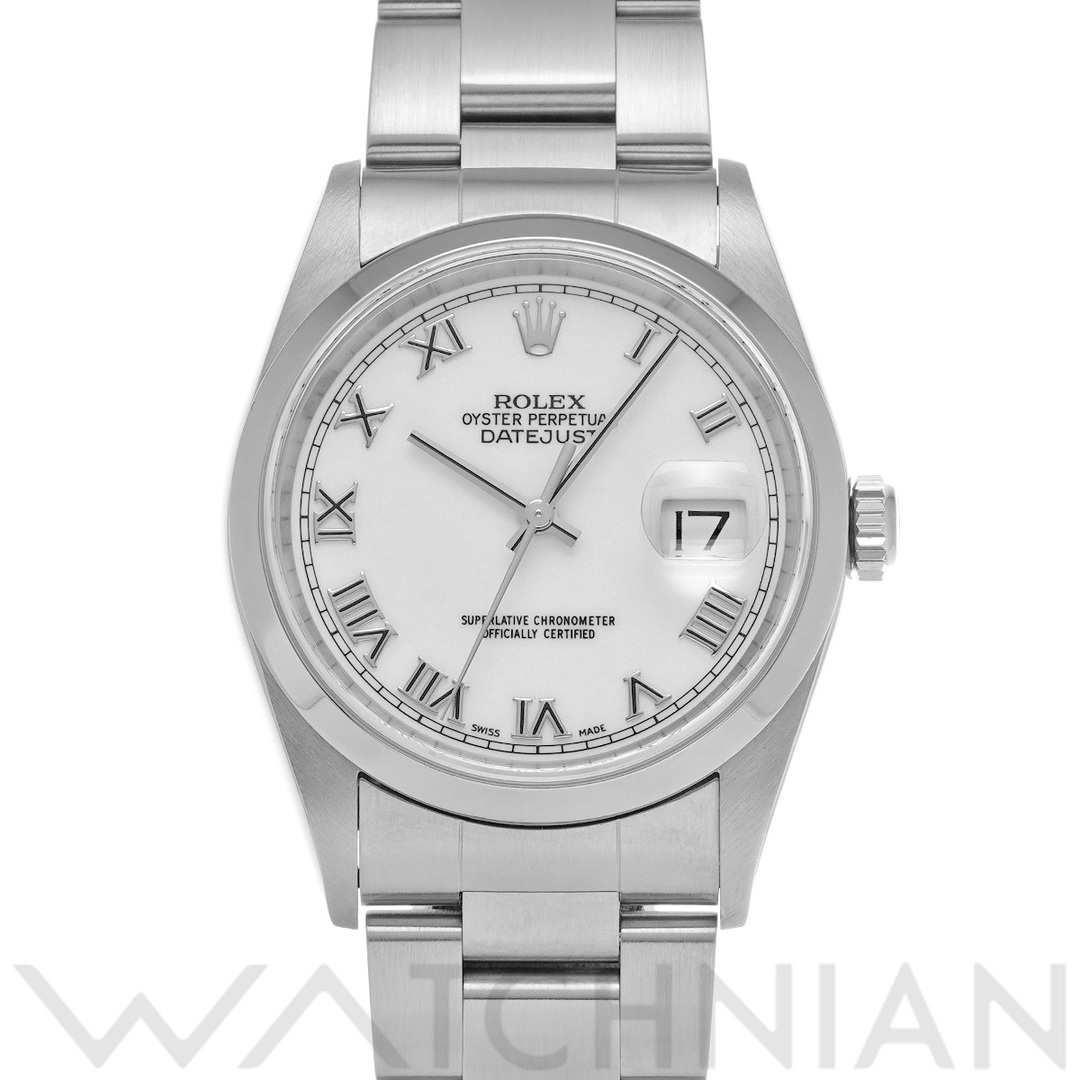 ロレックス ROLEX 16200 P番(2000年頃製造) ホワイト メンズ 腕時計小傷が見受けられますベゼル