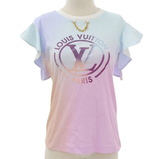 LOUIS VUITTON ルイヴィトン 18AW Upside Down Logo Tee RM182M CMS HFY04W アップサイドダウンロゴTシャツ 半袖カットソー ホワイト53センチ裄丈