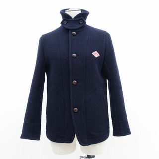 ダントン(DANTON)のDANTON / ダントン ◆ショートコート/ウールモッサジャケット/ネイビー/サイズ34 JD-8243 【レディース/ガールズ/LADY/女性/婦人】 【古着】 レディースファッション【中古】 [0220479296](ロングコート)