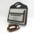 BURBERRY / バーバリー ◆ミニツートン キャンバス×レザー ポケットバ