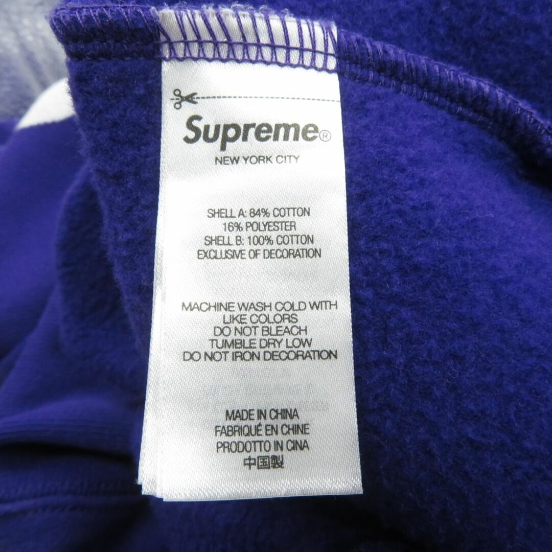 Supreme(シュプリーム)のSUPREME 23aw BIG LOGO JAQUARD HOODED SWEATSHIRT PURPLE  メンズのトップス(パーカー)の商品写真