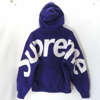 シュプリーム(Supreme)のSUPREME 23aw BIG LOGO JAQUARD HOODED SWEATSHIRT PURPLE (パーカー)