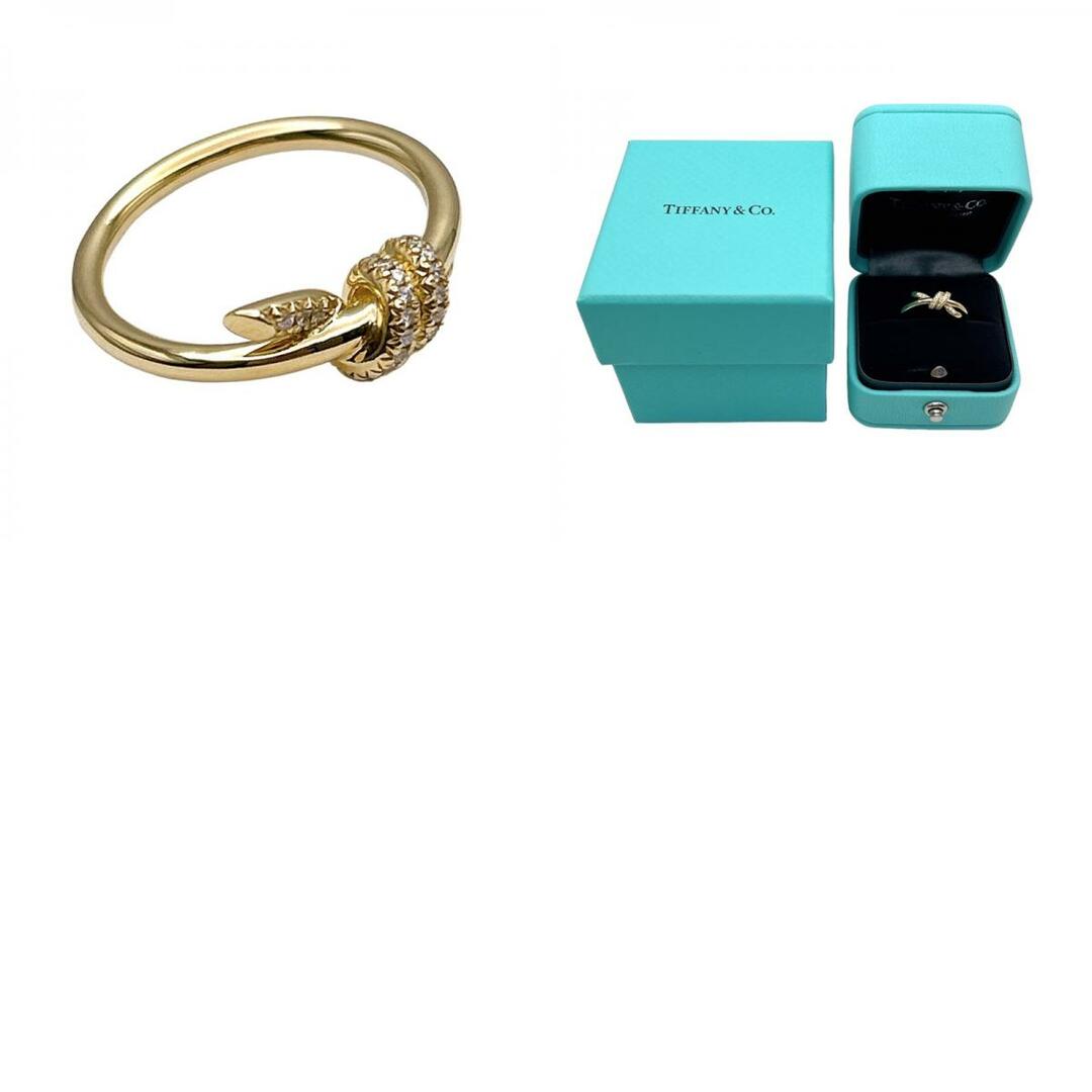 Tiffany & Co.(ティファニー)の　ティファニー TIFFANY＆CO ノット ダイタリング ダブルロウ #8 750YG、ダイヤモンド ジュエリー レディースのアクセサリー(リング(指輪))の商品写真