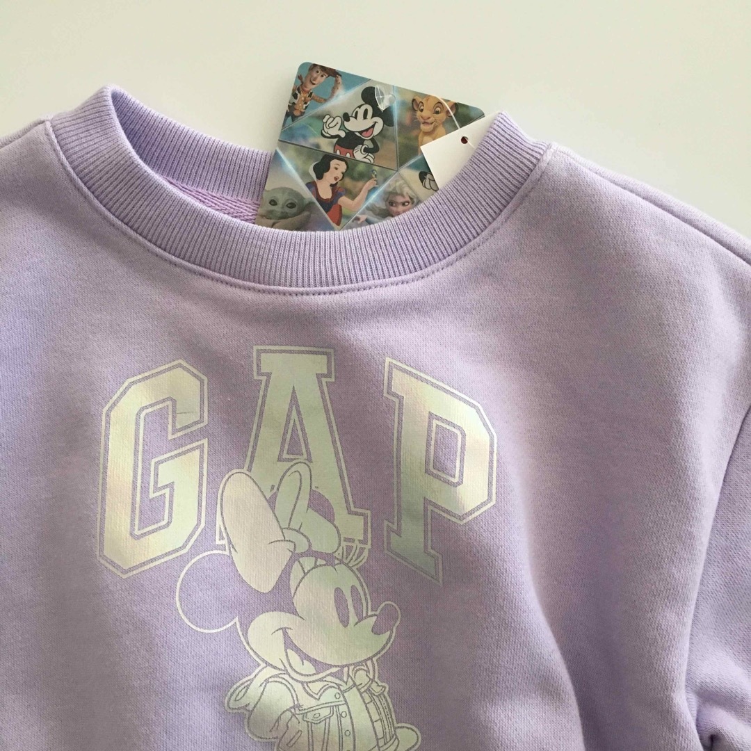 babyGAP(ベビーギャップ)の新品♡baby gap♡ベビーギャップ♡ミニー♡スウェット♡トレーナー♡ザラ/他 キッズ/ベビー/マタニティのキッズ服女の子用(90cm~)(Tシャツ/カットソー)の商品写真