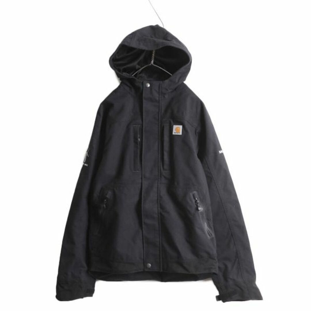 US企画 カーハート クイック ダック ハーバー ジャケット メンズ S CARHARTT ワーク パーカー ブルゾン ジャンパー ブラック 廃盤 企業 黒 メンズのジャケット/アウター(ブルゾン)の商品写真