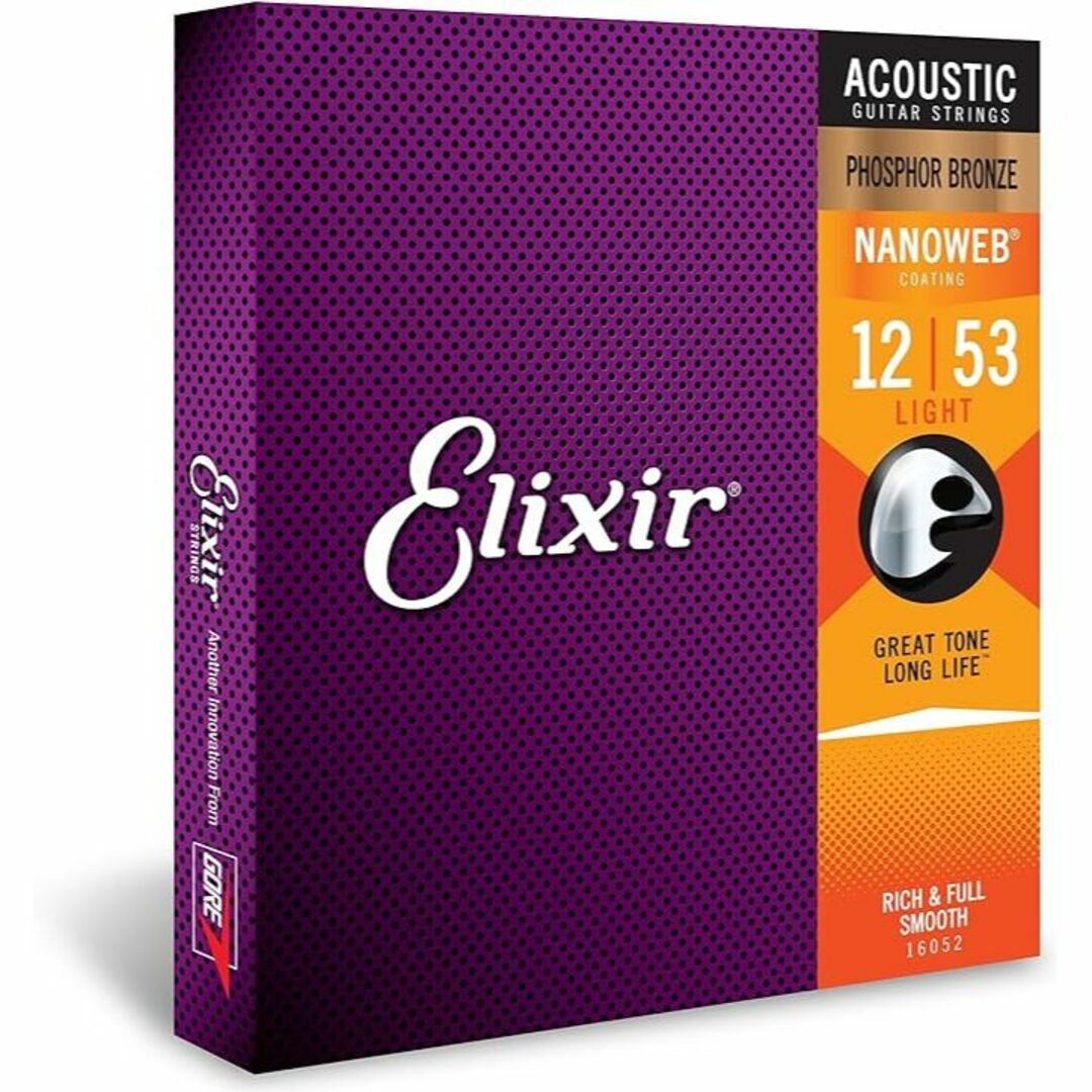 ELIXIR Strings エリクサー弦 アコースティックギター弦16052 楽器のギター(クラシックギター)の商品写真