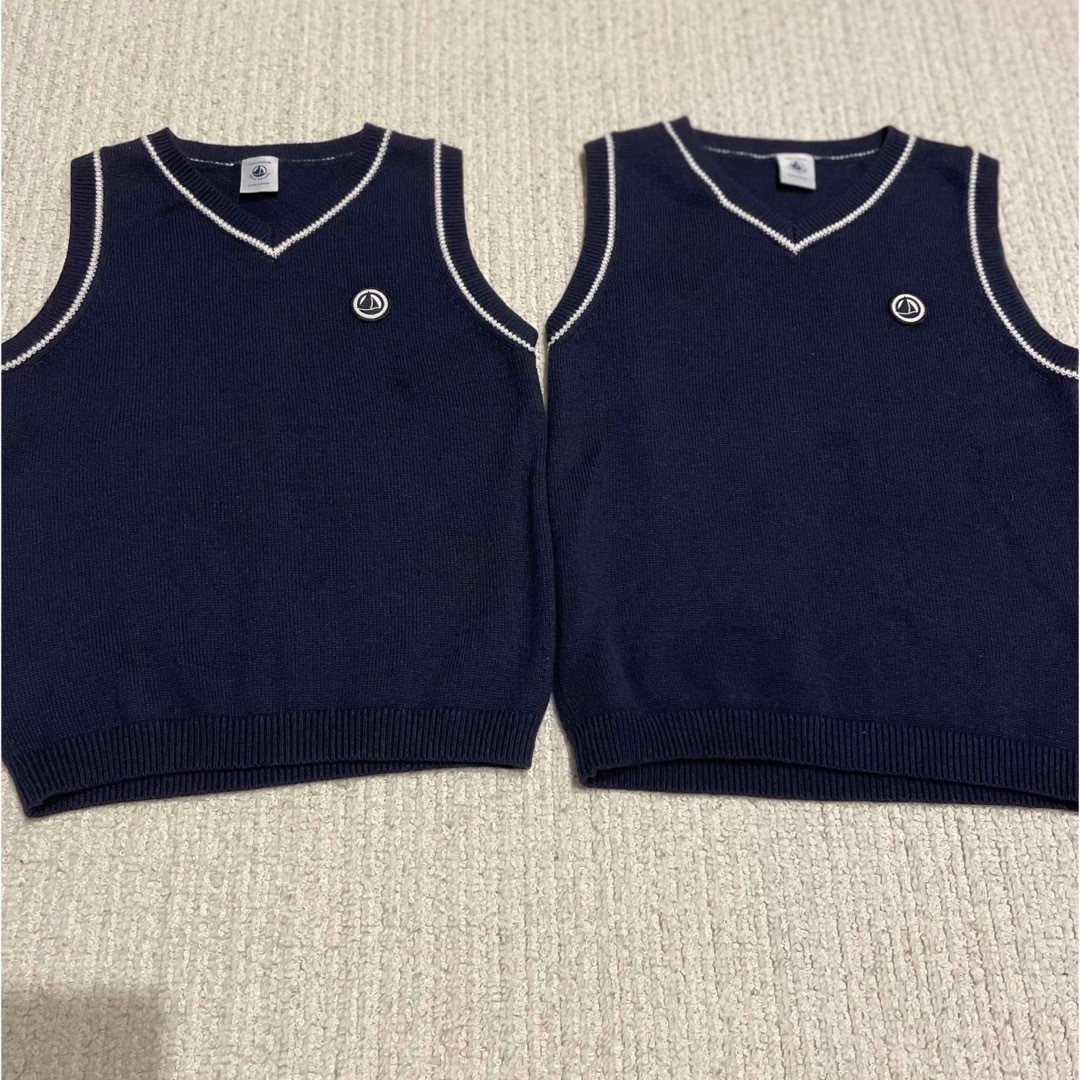 プチバトーベスト　フォーマル　美品 キッズ/ベビー/マタニティのキッズ服男の子用(90cm~)(ニット)の商品写真