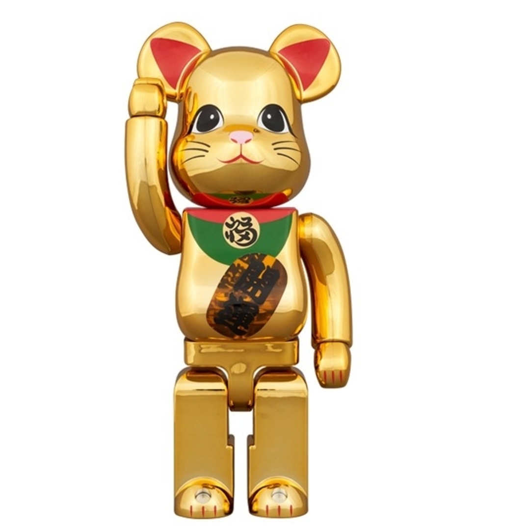 BE@RBRICK(ベアブリック)のBE@RBRICK 招き猫 開運 金メッキ 発光 400％ エンタメ/ホビーのフィギュア(その他)の商品写真