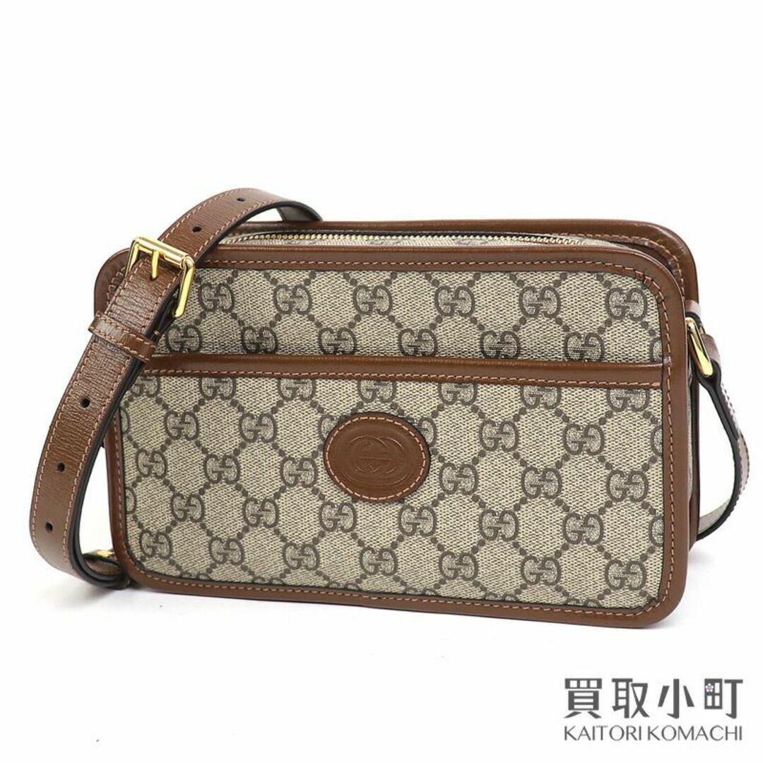 Gucci(グッチ)のグッチ【GUCCI】インターロッキングG付き ミニバッグ メンズのバッグ(ショルダーバッグ)の商品写真