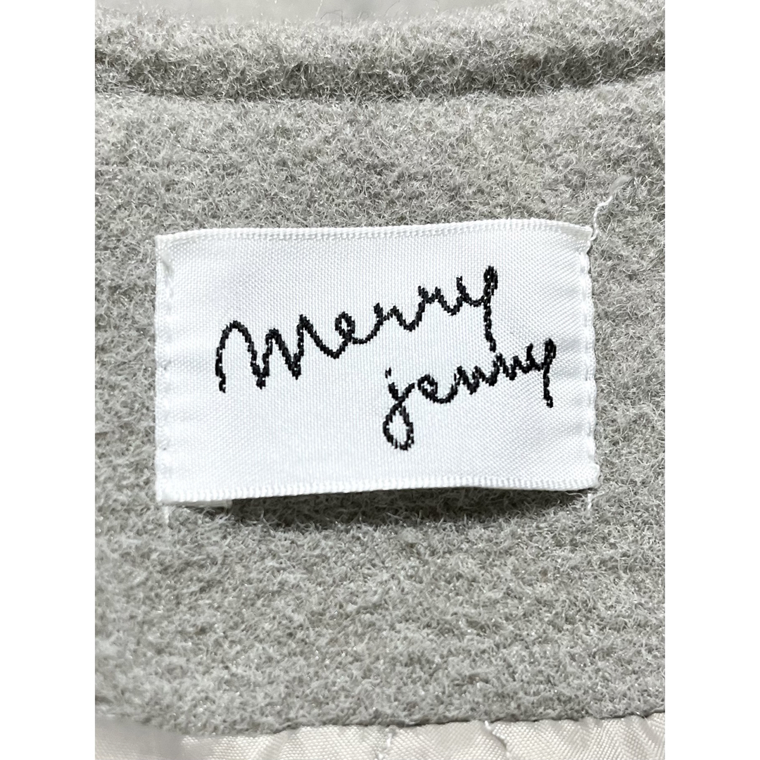 merry jenny(メリージェニー)のmerry Jenny バックリボンノーカラーコート レディースのジャケット/アウター(ロングコート)の商品写真