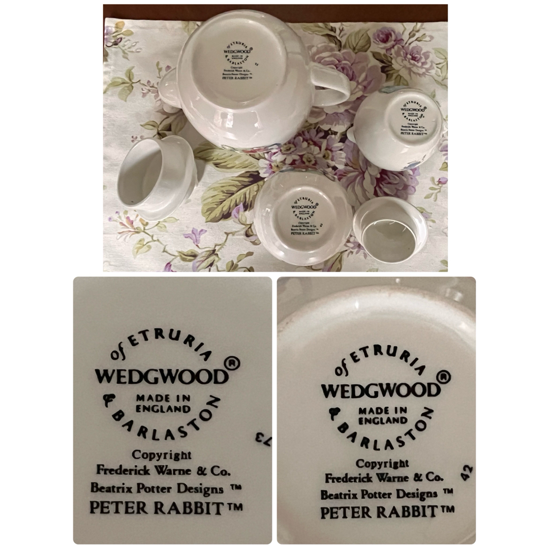 WEDGWOOD - 【美品】旧刻印 ウェッジウッド☆ピーターラビット WEDGWOOD - 【美品】旧刻印 ウェッジウッド☆ピーターラビット