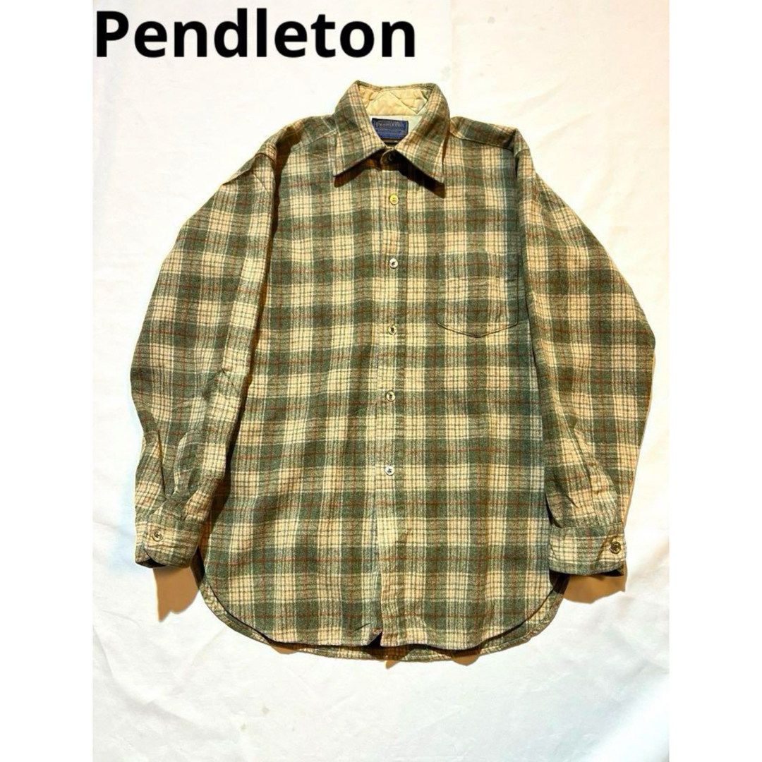 PENDLETON(ペンドルトン)の【希少】70's pendleton wool cheackシャツ　アメリカ製 メンズのトップス(シャツ)の商品写真