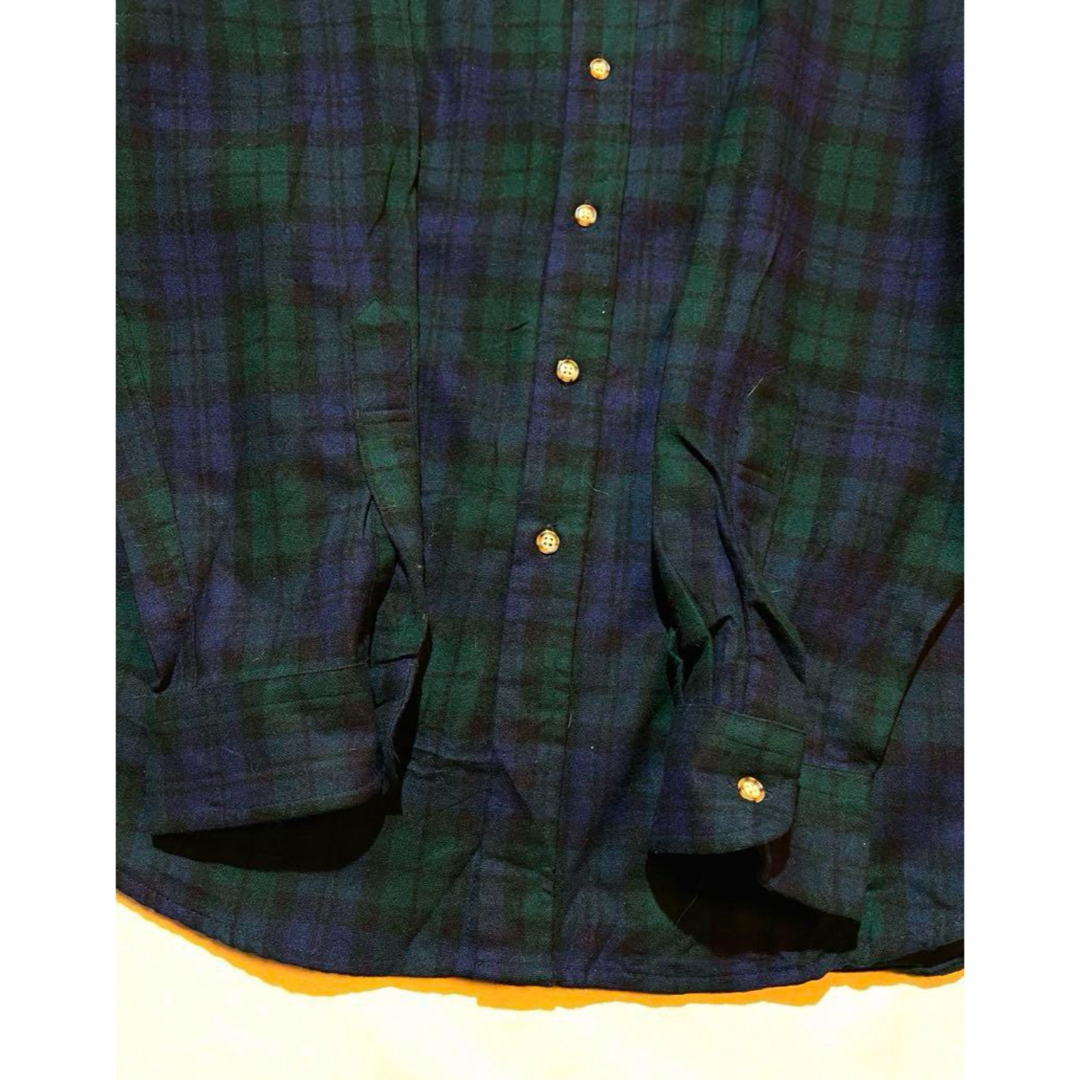 PENDLETON(ペンドルトン)の【希少】pendleton wool cheackシャツ　グリーン メンズのトップス(シャツ)の商品写真
