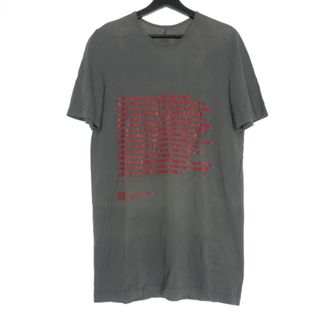 ダークシャドウ(DRKSHDW)のダークシャドウ DRKSHDW メッセージプリント Tシャツ 半袖 M グレー(Tシャツ/カットソー(半袖/袖なし))