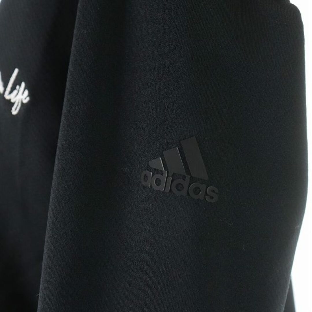 adidas(アディダス)のアディダス ゴルフウェア ジャージージャケット M 黒 白 FS6377 レディースのジャケット/アウター(その他)の商品写真