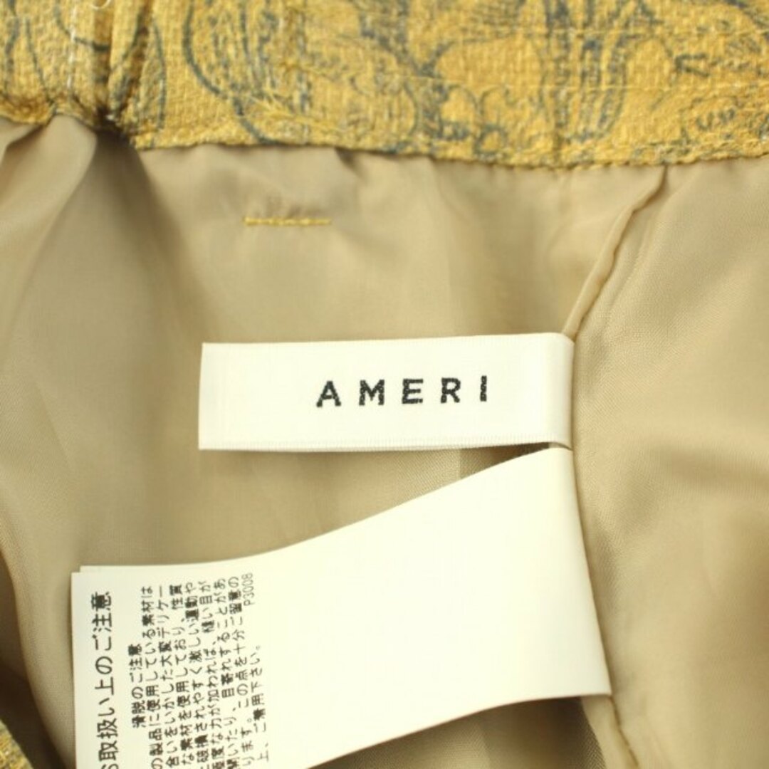 Ameri VINTAGE(アメリヴィンテージ)のアメリヴィンテージ ミラリネンライクテーパードパンツ スラックス M 黄色 レディースのパンツ(その他)の商品写真