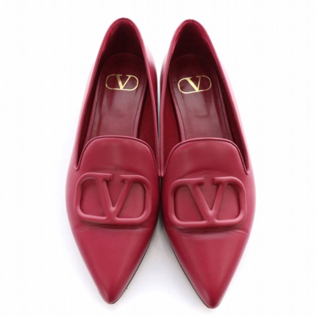 VALENTINO(ヴァレンティノ)のVALENTINO パンプス フラット ポインテッドトゥ Vロゴ 6395 レディースの靴/シューズ(ハイヒール/パンプス)の商品写真