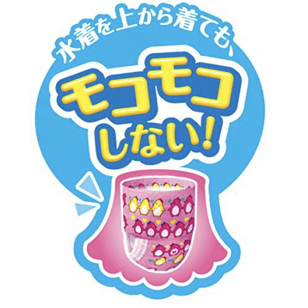 GOO.N(グ～ン)の【新品】グーン 女の子用 スイミングパンツ BIG5枚(1袋) キッズ/ベビー/マタニティのおむつ/トイレ用品(その他)の商品写真