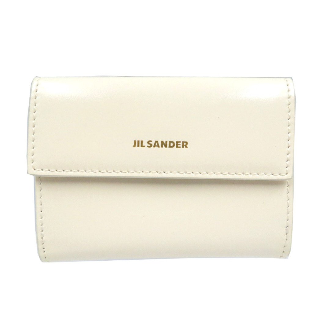 Jil Sander - 新品同様 ジルサンダー カーフ ゴールド金具 ホワイト 白