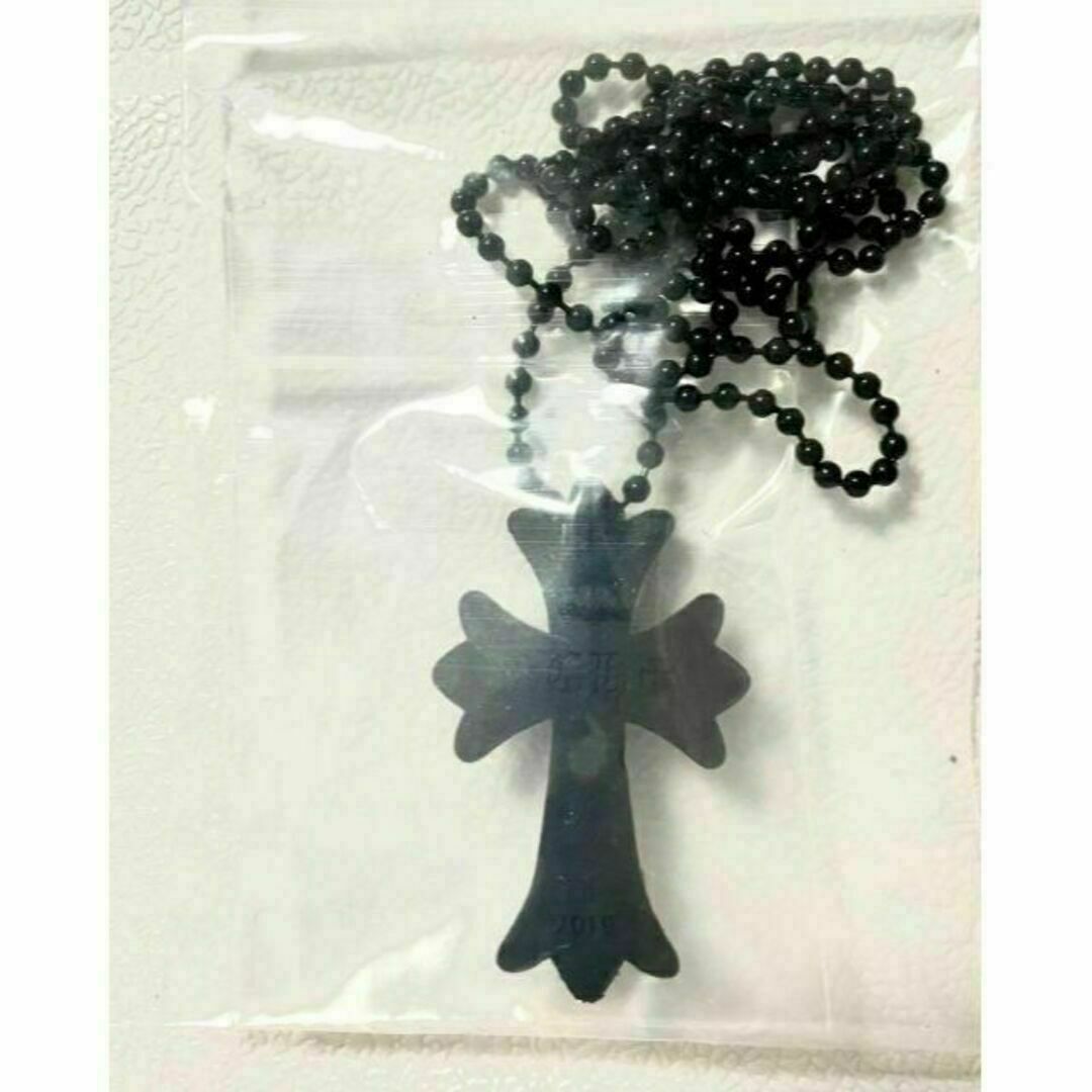 【大人気‼︎】十字架 ラバー クロス ネックレス ユニセックス ブラック メンズのアクセサリー(ネックレス)の商品写真