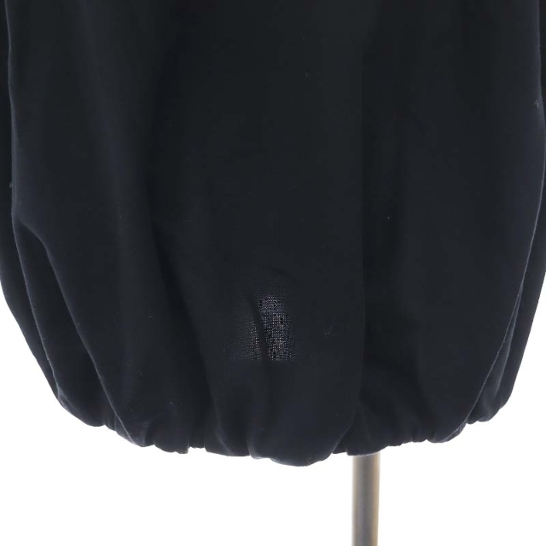 ADORE(アドーア)のアドーア リュクスコットンバックヘムギャザートップス カットソー 38 M 黒 レディースのトップス(カットソー(半袖/袖なし))の商品写真