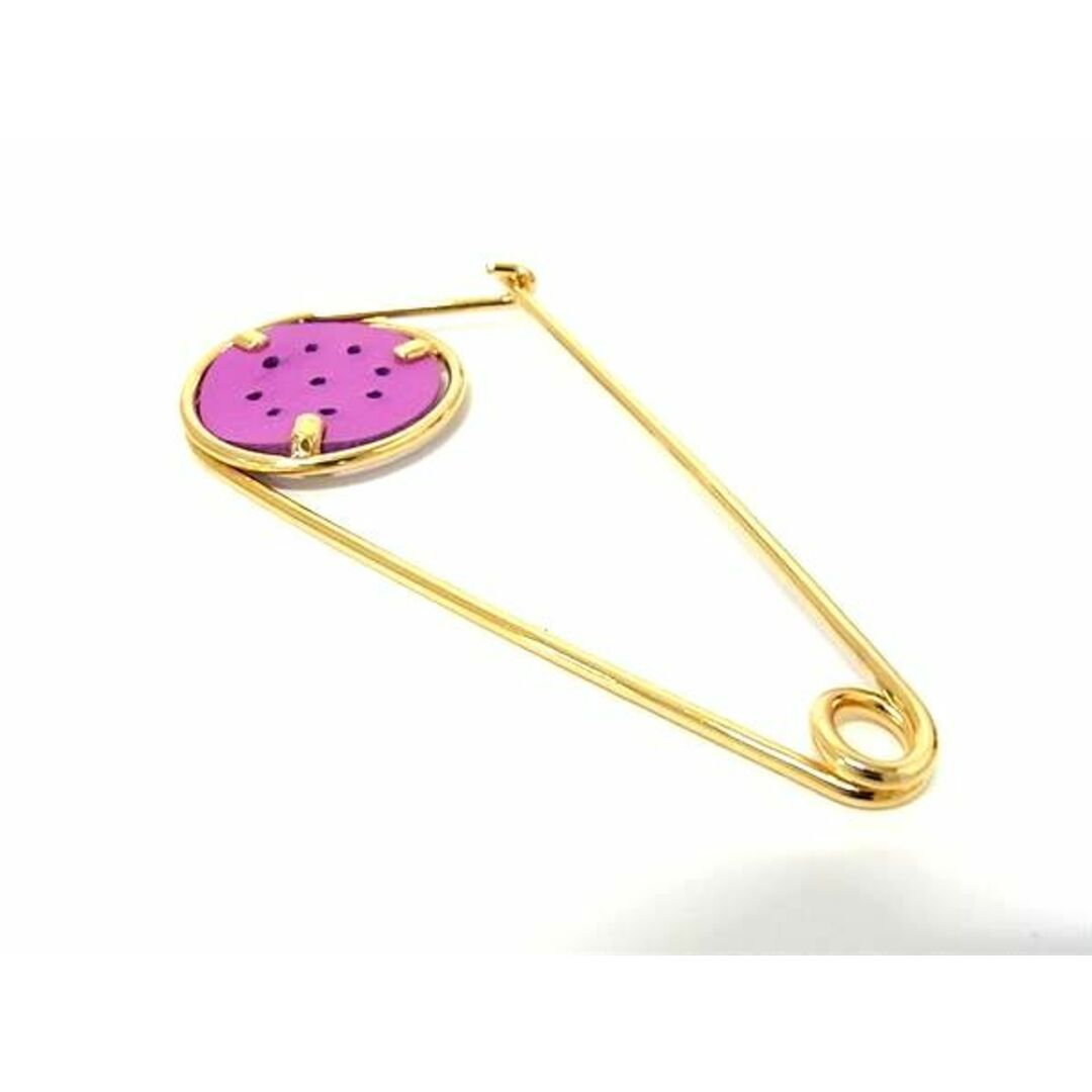 LOEWE(ロエベ)の■新品同様■ LOEWE ロエベ メカノピン バッグチャーム ピンブローチ アクセサリー ゴールド系×ピンク系 AU7720  レディースのアクセサリー(その他)の商品写真