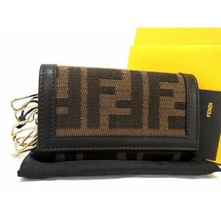 フェンディ(FENDI)の■新品■未使用■ FENDI フェンディ ズッカ柄 キャンバス×レザー 6連 キーケース 鍵入れ レディース メンズ ブラウン系 AS6739 (その他)